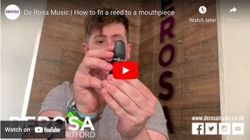 How to put a saxophone reed onto a mouthpiece