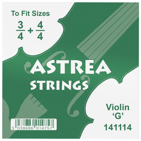 Astrea single Violin string. G. 3/4 & 4/4 size.