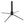 KONIG AND MEYER FLUTE STAND. BLACK