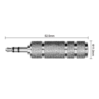 1/4"JACK (F) TO 3.5MM (M) ADAPTOR