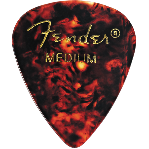 Fender 351 Premium Medium Classic Celluloid picks. Pack of 12.
