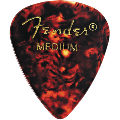 FENDER 351 PREMIUM CELLULOID PICKS. PACK OF 12. MEDIUM X 12. 351800