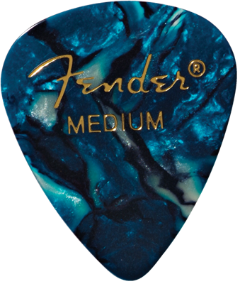 FENDER 351 PREMIUM MEDIUM OCEAN TURQUOISE PICK X 12