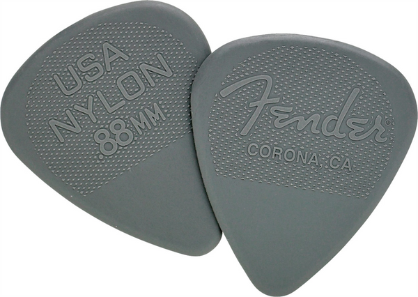 Fender Nylon picks. 0.88mm. Pack of 12.