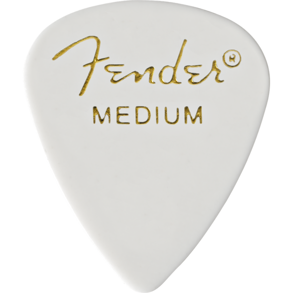 FENDER 351 CLASSIC MEDIUM WHITE PICK X 12