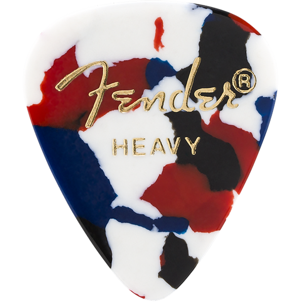 FENDER 351 CLASSIC HEAVY CONFETTI PICK X 12