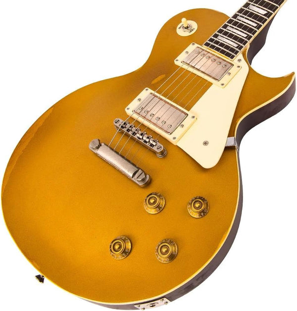 ICON Series Range V100 Gold Top Electric Guitar ( Distressed Finish )