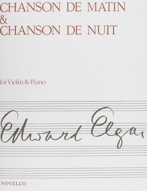 CHANSON DE MATIN/NUIT VIOLIN: For Violin and Piano cover image