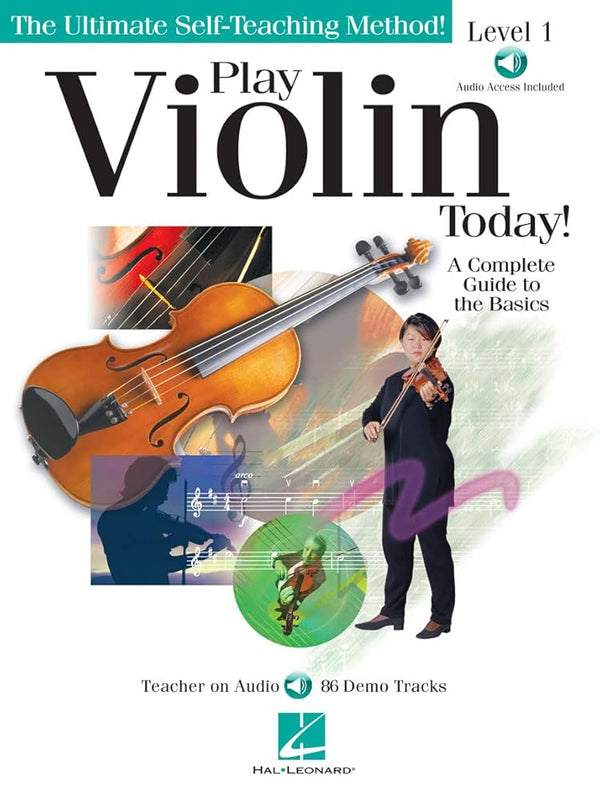 Play Violin Today!: A Complete Guide to the Basics Level 1 (Ultimate Self-Teaching Method!) cover image