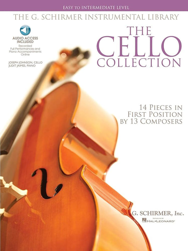 The Cello Collection Easy To Intermediate Cello/Piano G. Schirmer Instr Library Bk/Ado cover image