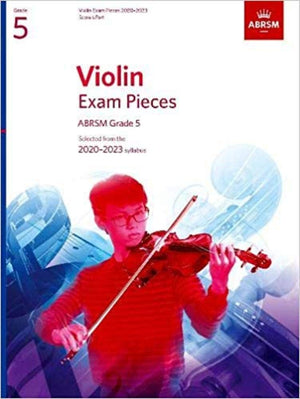 Violin Exam Pieces 2020-2023, ABRSM Grade 5, Score & Part: Selected from the 2020-2023 syllabus (ABRSM Exam Pieces) cover image
