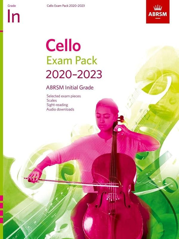 Cello Exam Pack 2020-2023, Initial Grade: Score & Part, with audio (ABRSM Exam Pieces) cover image