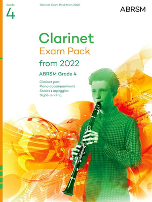 Clarinet Exam Pack from 2022, ABRSM Grade 4: Selected from the syllabus from 2022. Score & Part, Audio Downloads, Scales & Sight-Reading (ABRSM Exam Pieces) cover image