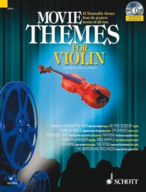 Movie Themes for Violin: 12 Memorable Themes from the Greatest Movies of All Time (Schott Master Play-along) cover image