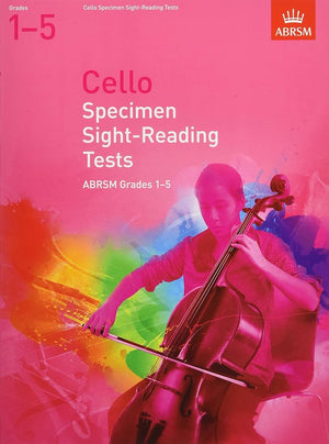 Cello Specimen Sight-Reading Tests, ABRSM Grades 1-5: from 2012 cover image