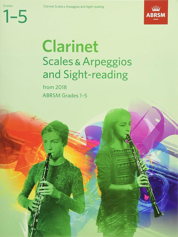 Clarinet Scale Arpeggios Grades 1+5 2018 cover image