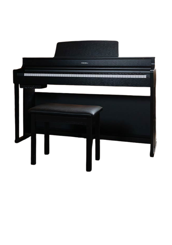 Medeli UP405EBK FORTE Series Digital Upright Piano with Package options. Black.