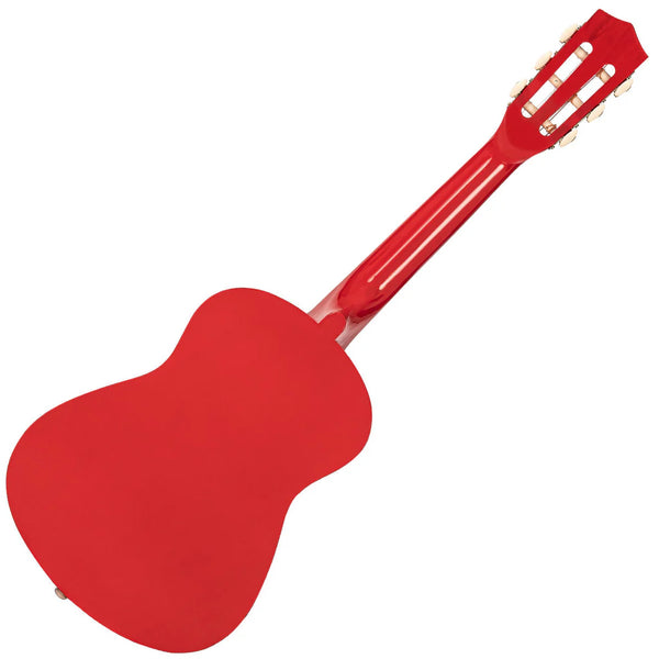 Student ENC12 1/2 Size Classical Guitar Pack in Red. 30 inch junior size.