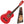 Student ENC12 1/2 Size Classical Guitar Pack in Red. 30 inch junior size.