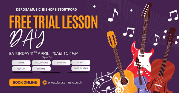 Book a free 15 minute free trial lesson on Saturday 11th April 2026 between 10am - 4pm