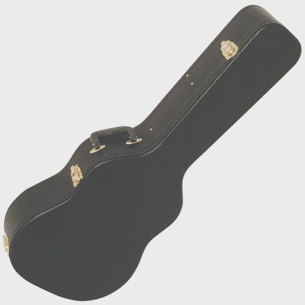 On Stage GCC5000B Hardshell Classic Guitar Case in Black.