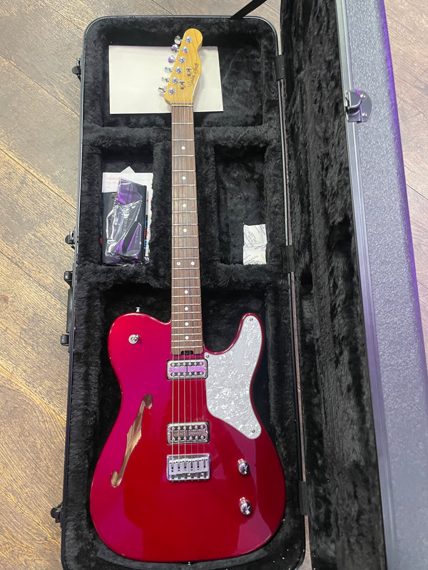 Used Gordon Smith Thinline Tele style guitar. Red.