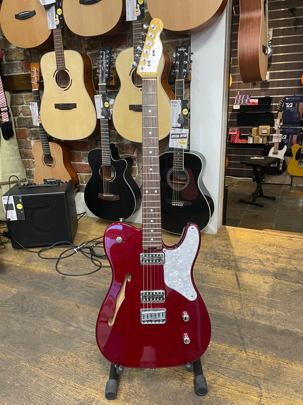 Used Gordon Smith Thinline Tele style guitar. Red.