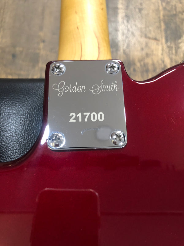 Used Gordon Smith Thinline Tele style guitar. Red.