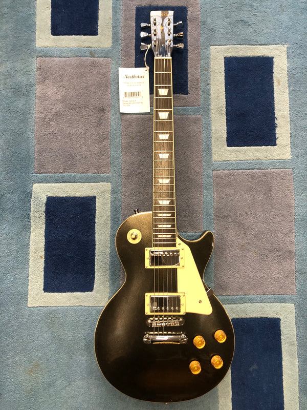 Northstar NS3CF Les Paul Style Electric Guitar in Metallic Charcoal Frost. B Stock