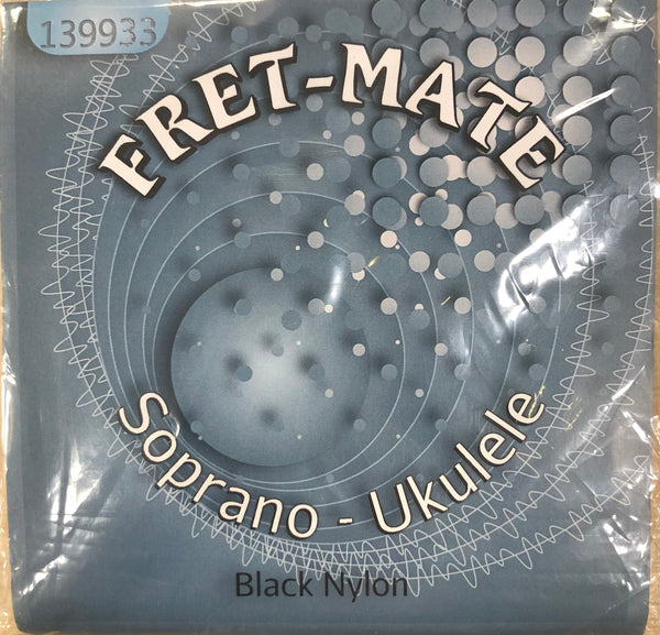BLACK NYLON SOPRANO UKULELE SET