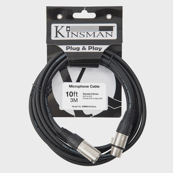 Kinsman KSMC10 Microphone cable. 10ft/3M XLR to XLR
