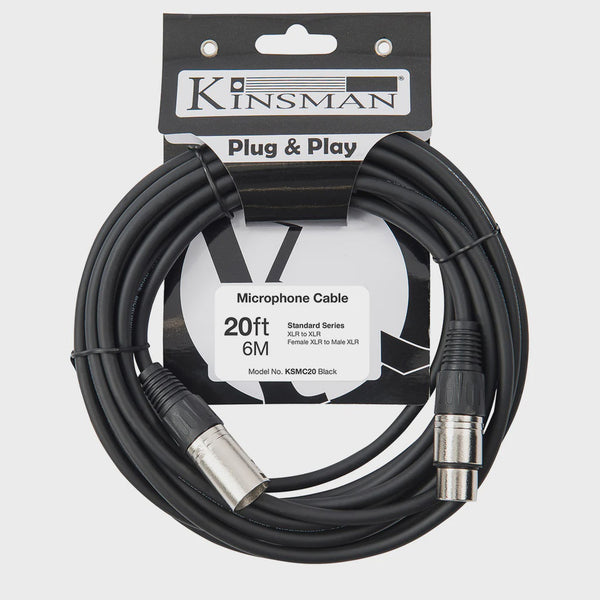 Kinsman KSMC20 Microphone cable. 20ft/6M XLR to XLR