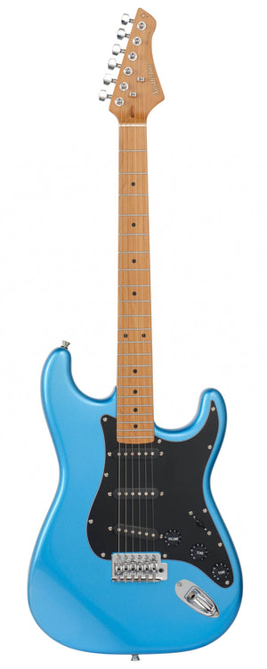 NorthstarStrat style guitar in metallic blue - Front