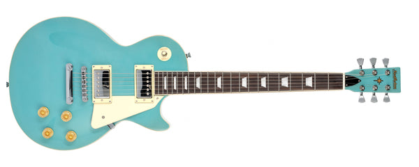 Northstar NS3CB Les Paul Style Electric Guitar in Metallic Cadillac Blue.