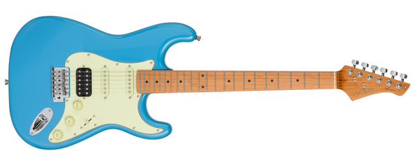 Northstar Pro NSP1CB Stratocaster Style Electric Guitar in Cadillac Blue Metallic