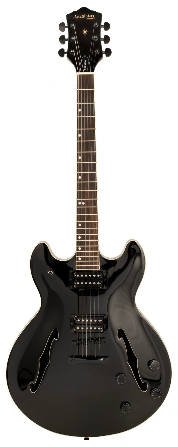 Pro Series Hollowbody Electric Guitar in Gloss Black