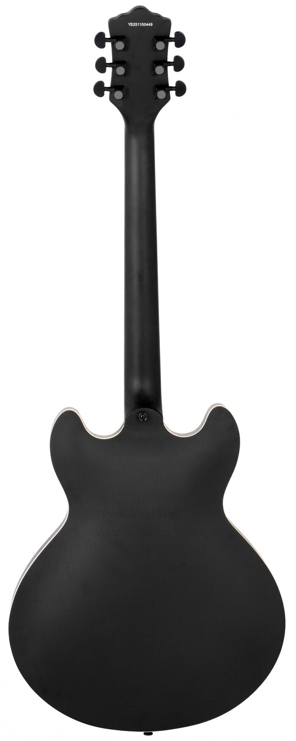 Pro Series Hollow body Electric Guitar in Matt Black