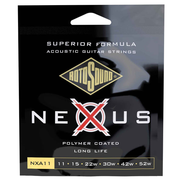Rotosound Nexus Coated Acoustic Guitar Strings. 11-52