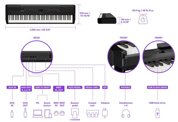 Yamaha P-525 Portable Digital Piano