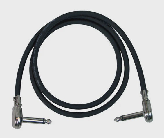 On-Stage 3' Patch Cable PC536B. Pancake Right Angle ends.