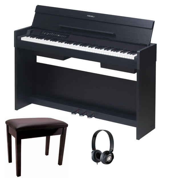 Medeli ANDROMEDA Series Digital Compact Piano with Package options.