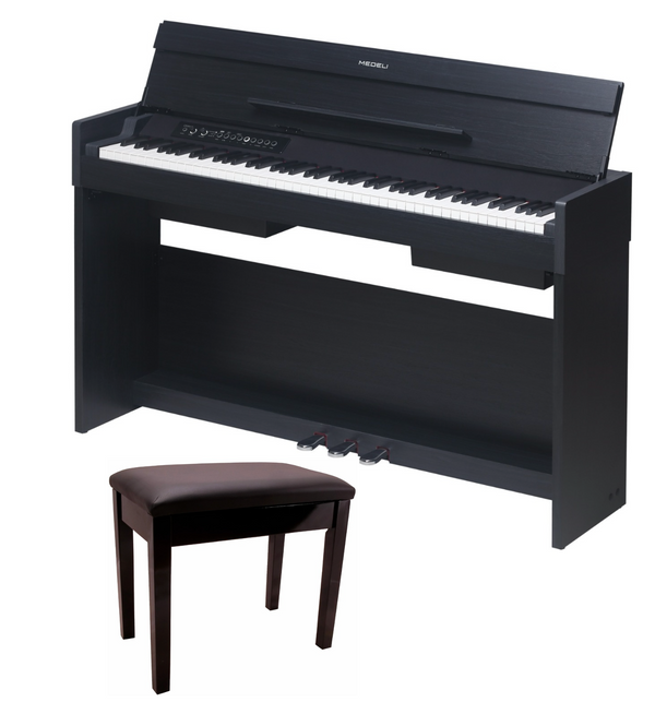 Medeli ANDROMEDA Series Digital Compact Piano with Package options.