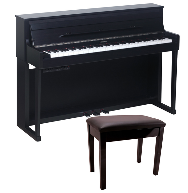 Medeli UP605BK FORTE Series Digital Grand Piano with Package options. Black