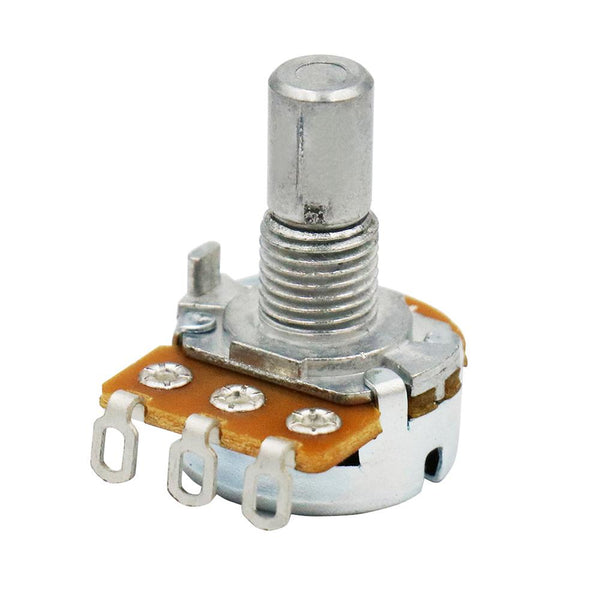 A250K Audio/Logarithmic taper Audio Potentiometer for Single Coils. Solid Shaft.