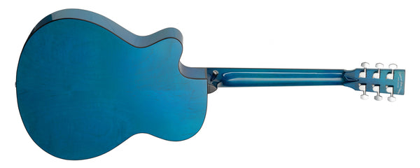 Tanglewood TA4CEBL Electro Acoustic guitar in Blue. Azure series.