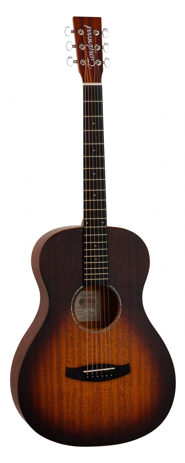 Crossroads Series TC8 Parlour Size Acoustic Guitar (Whiskey Burst Satin)