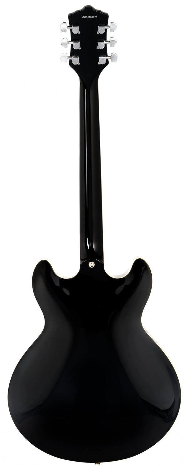Chicago Hollow body arch top Electric Guitar in Black Gloss