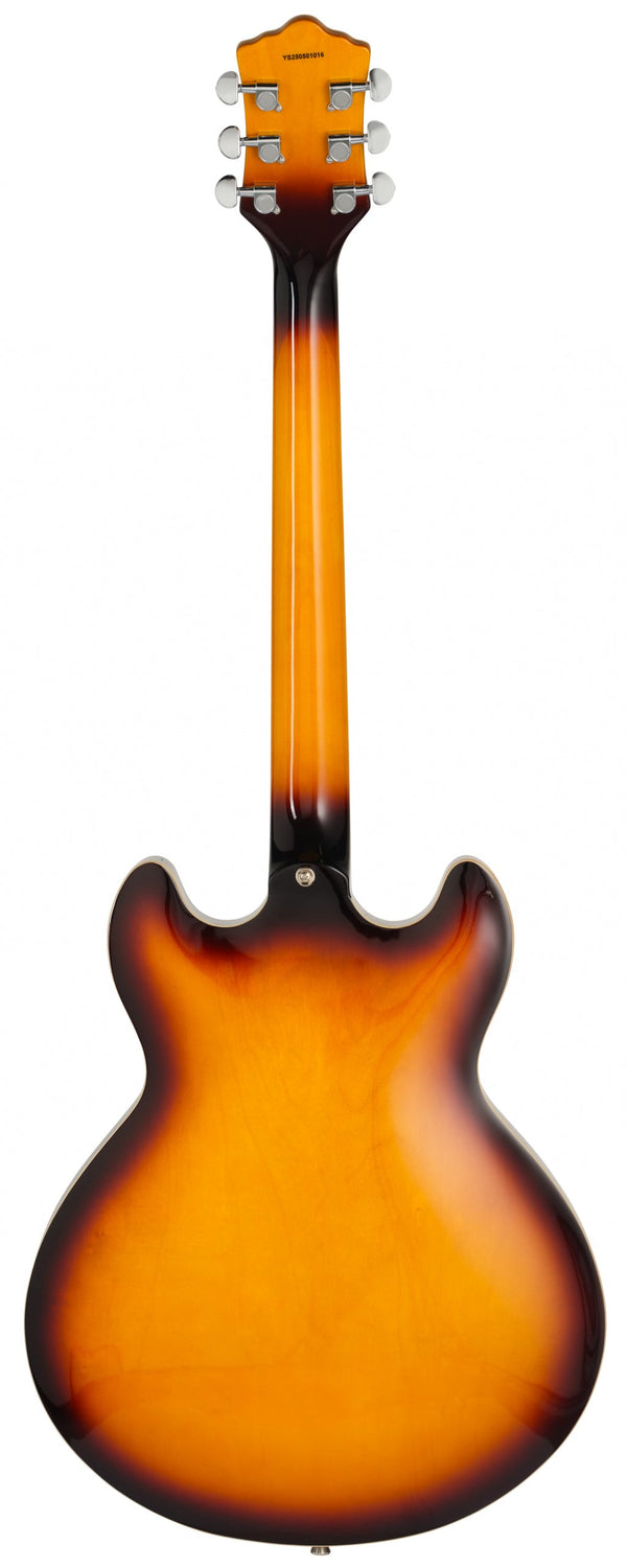 Chicago Hollow body arch top Electric Guitar in Vintage Burst