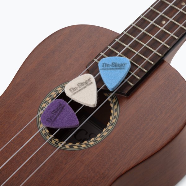Ukulele Felt Picks. Pack of 3