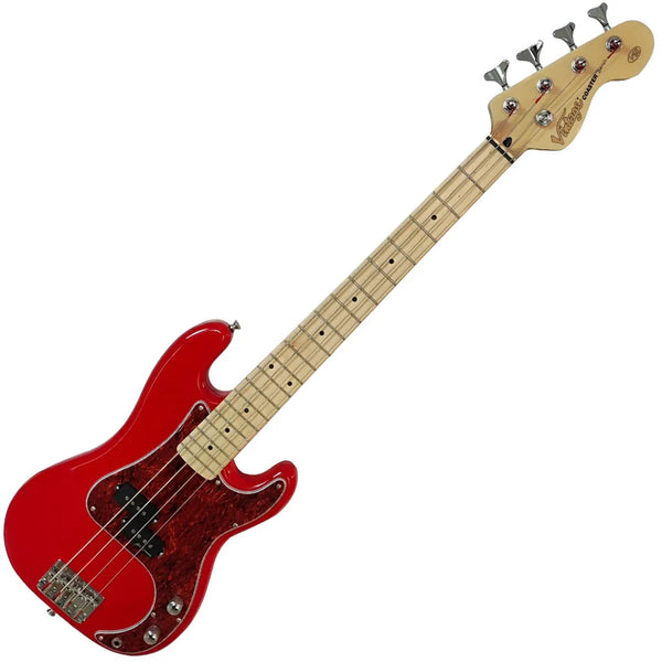 Gloss Red Vintage Maple 7/8 Size Coaster Series Bass Guitar
